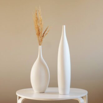 wazon ceramiczny biały dekoracyjny