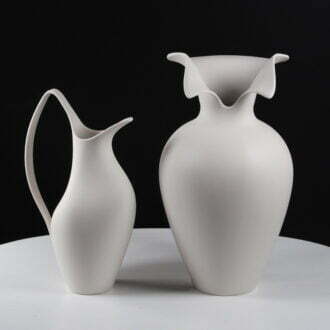 Białe Wazony ceramiczne ozdobne dekoracyjne