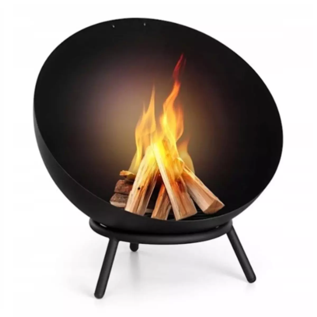 Palenisko Ogrodowe Metalowe Regulowane z Blachy na Ognisko - Taras, Ogród + Pogrzebacz