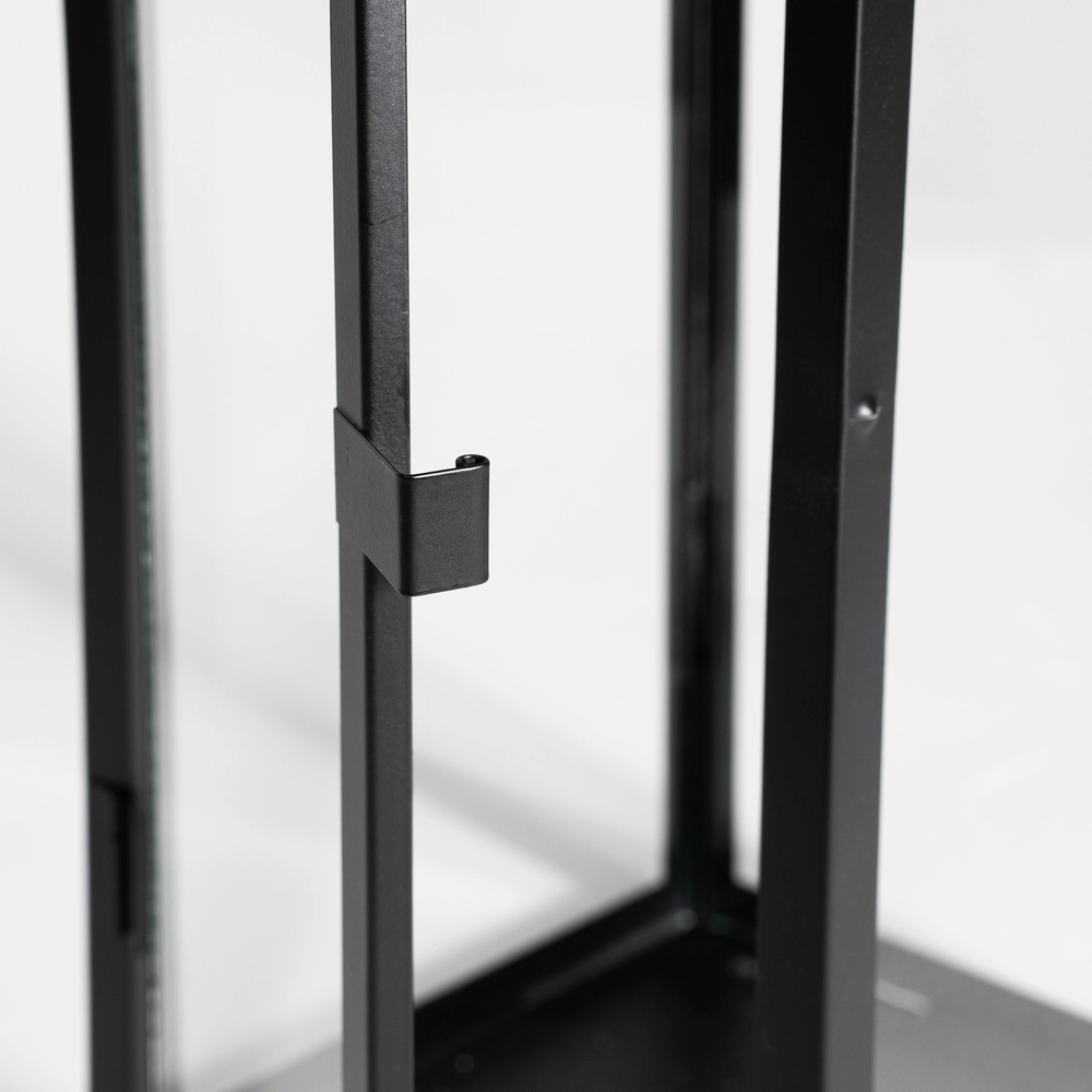 Lampiony Czarne Dekoracyjne do Salonu - Zestaw 3 sztuk Duży Średni i Mały - obrazek 6