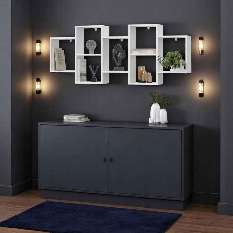 Półka Wisząca Regał na Ścianę do Pokoju Dziecka, Salonu, Kuchni 160cm - ZENDA - obrazek 6