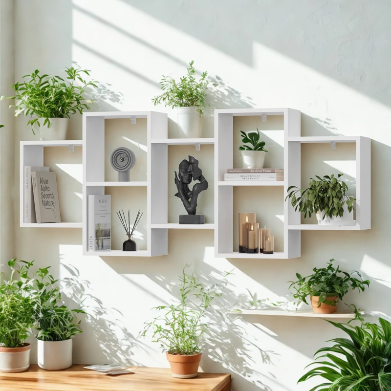 Półka Wisząca Regał na Ścianę do Pokoju Dziecka, Salonu, Kuchni 160cm - ZENDA - obrazek 8