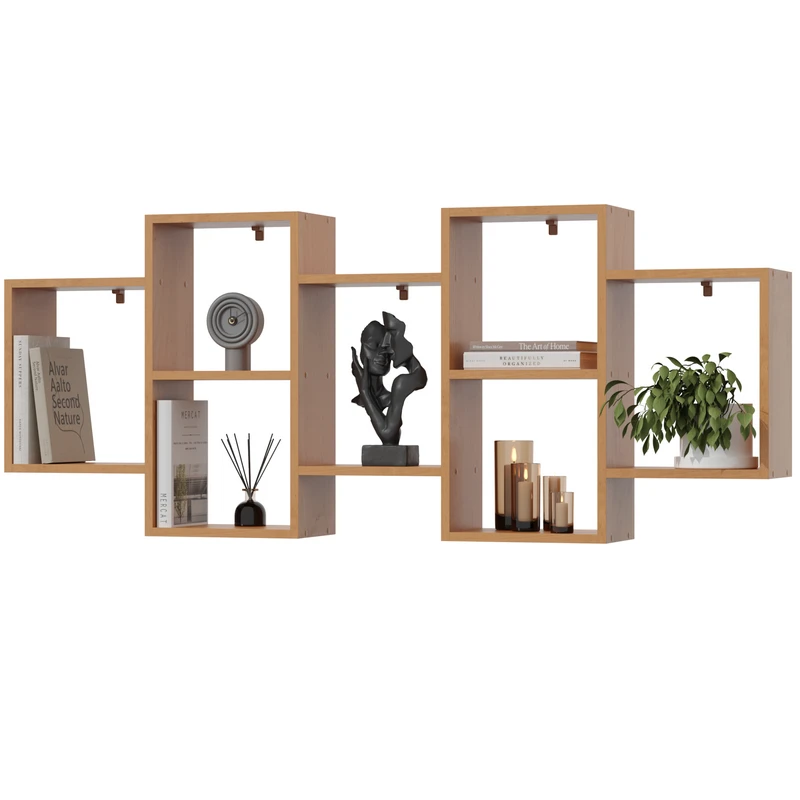 Półka Wisząca Regał na Ścianę do Pokoju Dziecka, Salonu, Kuchni 160cm - ZENDA - obrazek 15