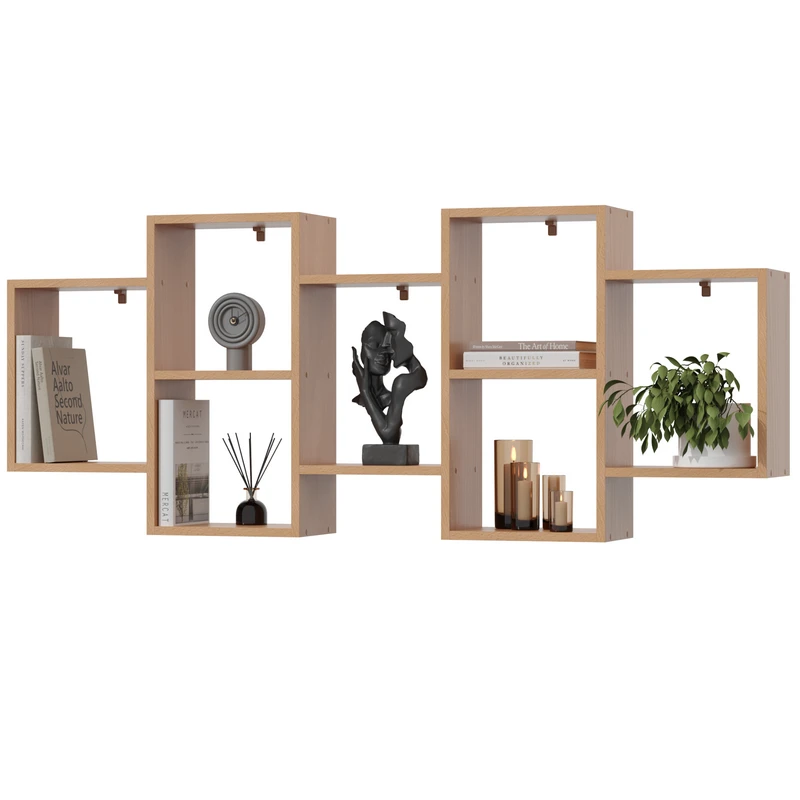 Półka Wisząca Regał na Ścianę do Pokoju Dziecka, Salonu, Kuchni 160cm - ZENDA - obrazek 14