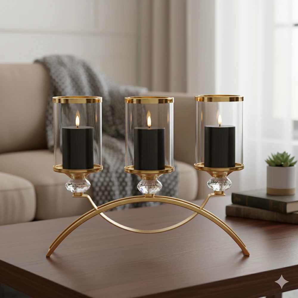 Świeczka LED Ozdobna Czarna, Dekoracyjne Żłobienia, Średnica 7,5cm Wysokość 10cm - obrazek 9