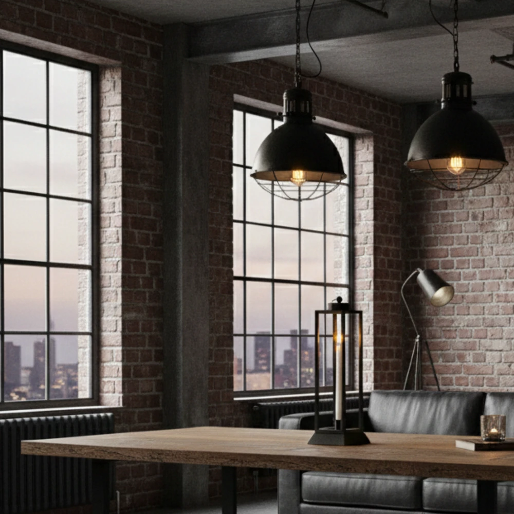 Czarny Lampion Metalowy HALL L – Nowoczesna Latarnia na Wysokie Świece 45,5 cm - obrazek 9